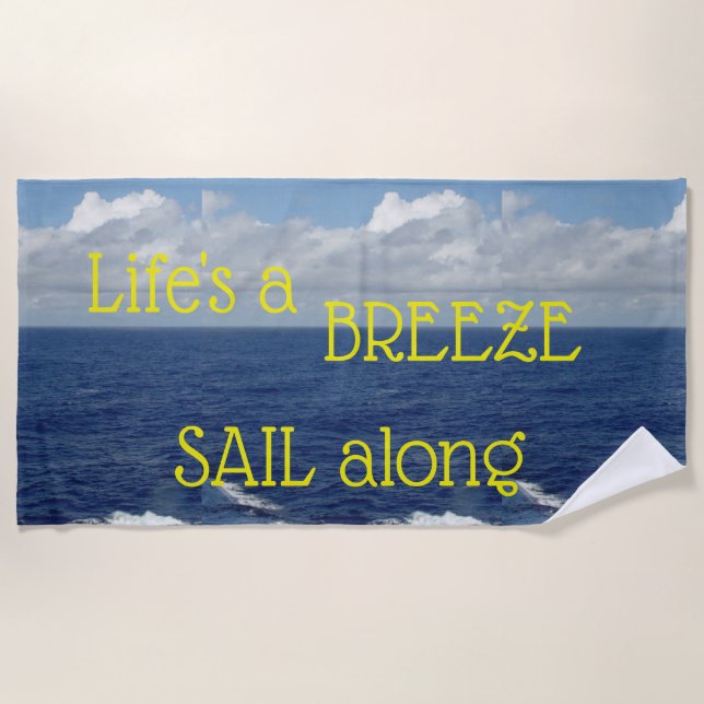 Ocean Waves Beach Handtuch (Vorderseite)