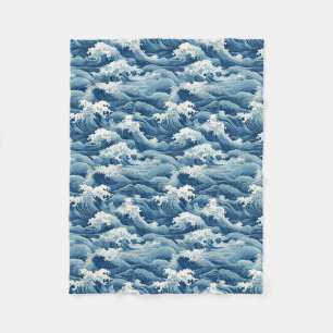 Ocean Waves Blanket Fleecedecke