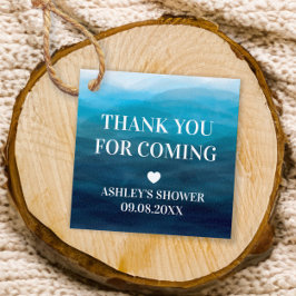 Ocean Waves Brautparty Gift Tags, vielen Dank Geschenkanhänger