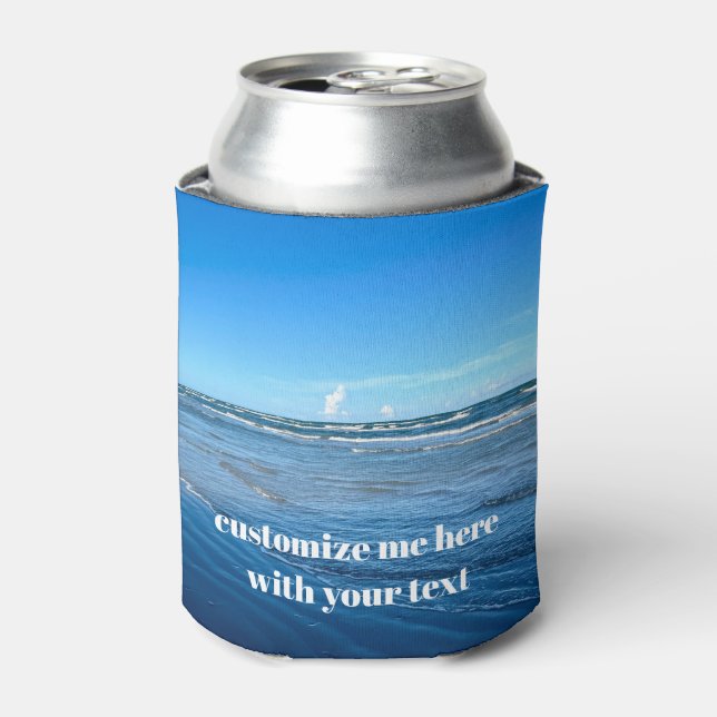 Ocean Waves Fotografie Custom Beach Marketing Dosenkühler (Kanne Vorderseite)