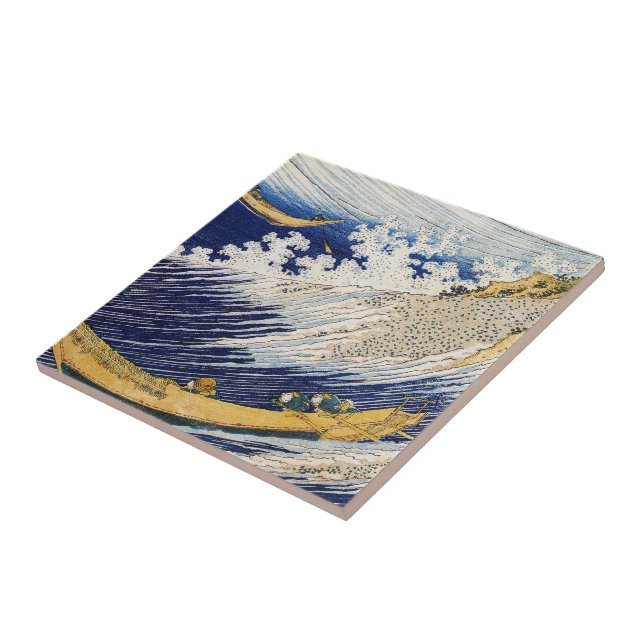 Ocean Waves Katsushika Hokusai Kunstwerk Fliese (Seite)