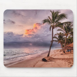 Ocean Waves Sandstrand Sunset Mousepad