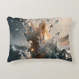 Ocean Waves & Sea Foam Throw Pillow Cover Dekokissen