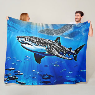 Ocean Whale Shark Riesenschwimmen Fleecedecke