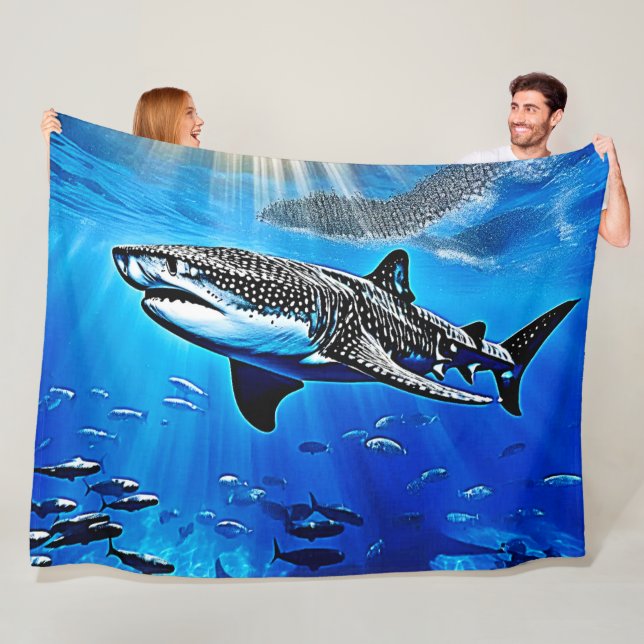 Ocean Whale Shark Riesenschwimmen Fleecedecke (Beispiel)