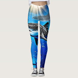 Ocean Whale Shark Riesenschwimmen Leggings