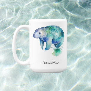 Ocean Whisper Manatee, individuell Kaffeetasse