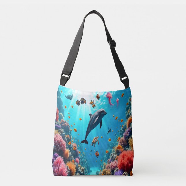 Ocean Wonders Coral Reef Tote Bag (Devant)