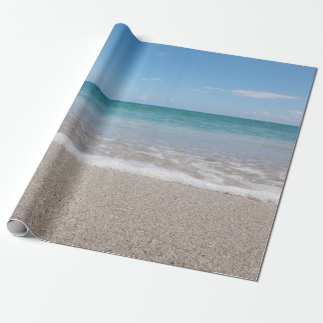 Ocean Wrapping Paper Beach Wedding Ocean I Natural Geschenkpapier (Ungerollt)