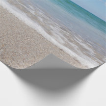 Ocean Wrapping Paper Beach Wedding Ocean I Natural