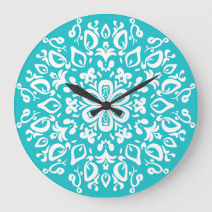 Oceana Mandala Große Wanduhr