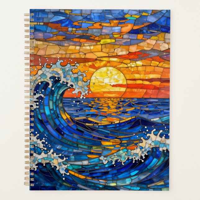 Oceanic Coastal Ocean Waves Sunset   Planer (Vorderseite)