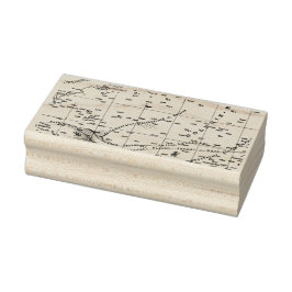 Oceanic Map Rubber Briefmarke Gummistempel