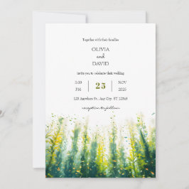 Oceanic Marine Life Kelp Forest Art Beach Hochzeit Einladung