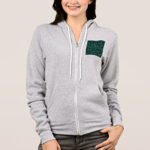 Oceanic Mosaic Crust Textur Abstraktes Muster Hoodie
