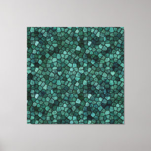 Oceanic Mosaic Crust Textur Abstraktes Muster Leinwanddruck