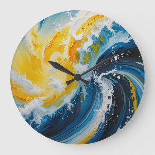 Oceanic Whirlwind Große Wanduhr