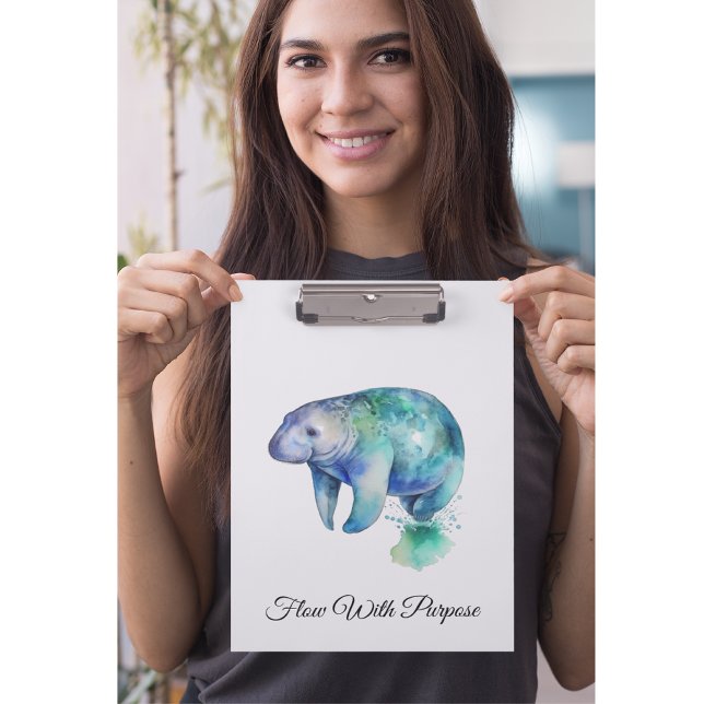 Oceanic Whisper Manatee, custom Klemmbrett (Von Creator hochgeladen)