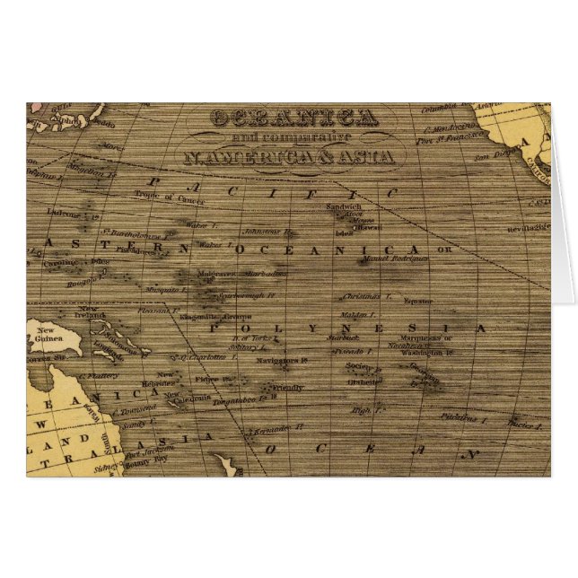 Oceanica Hand Colored Atlas Map (Vorderseite (Horizontal))