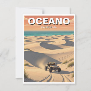 Oceano Sand Dunes California Postkarte