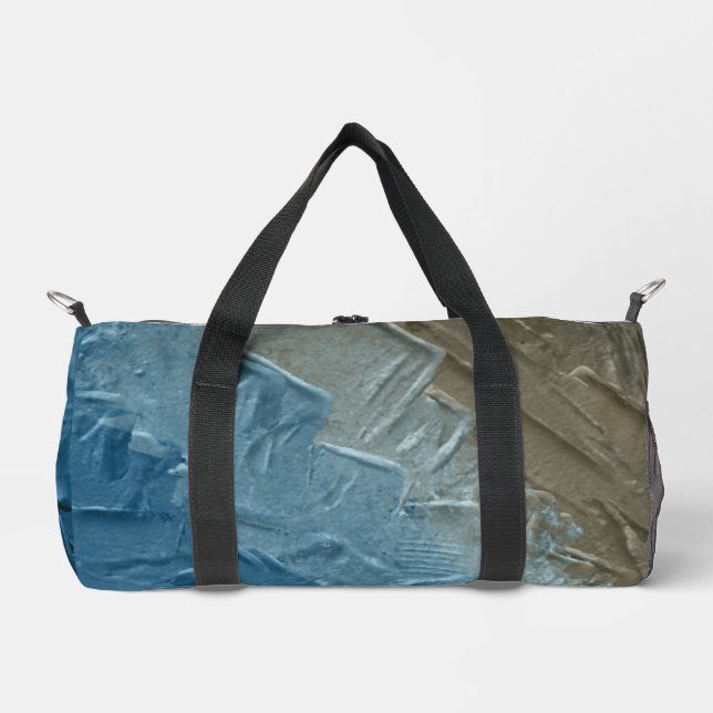 Ocean's Edge: Ein digitales Bild der Ruhe Duffle Bag (Vorderseite)
