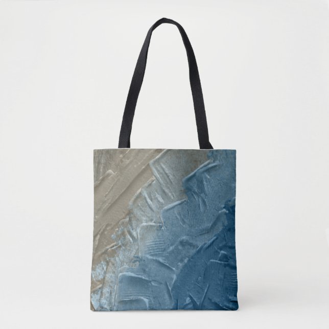 Ocean's Edge: Ein digitales Bild der Ruhe Tasche (Vorderseite)