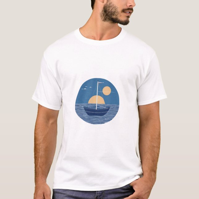 🌊 🏖️ Océans 🌞 T-shirt 🌞 Soleil (Devant)