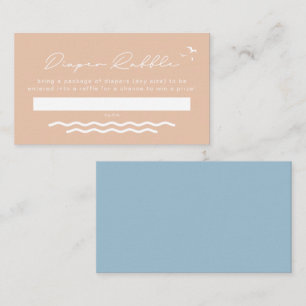 OCEANSIDE Beach Tropical Baby Diaper Carte Raffle