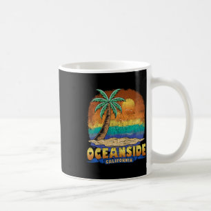 Oceanside California Vintag Beunruhigtes Souvenir Kaffeetasse