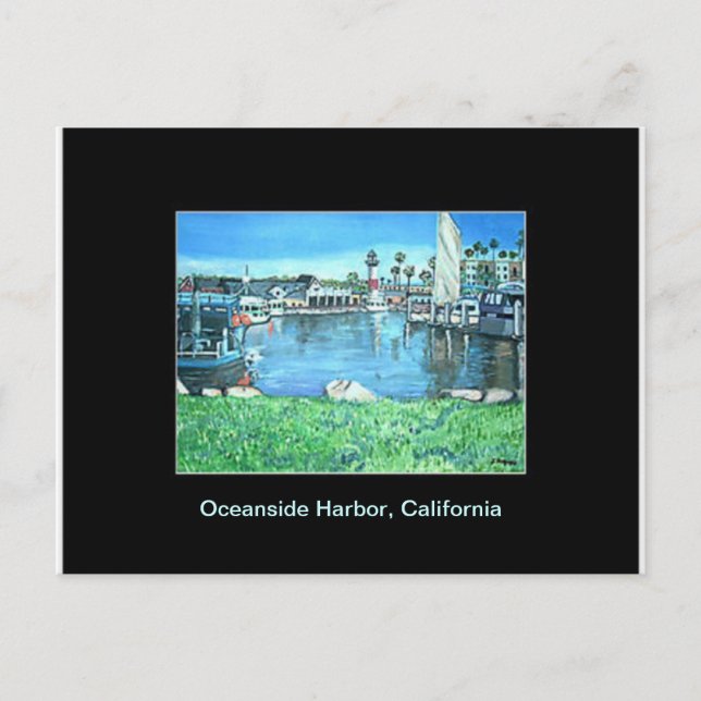 Oceanside Harbour, Californie Carte postale (Devant)
