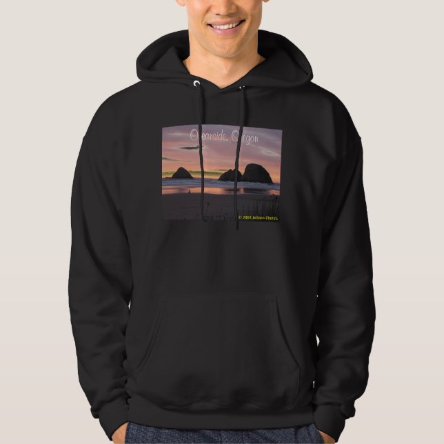 Oceanside, noir de sweat - shirt à capuche de (Devant)