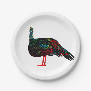 Ocelled Turkey Pappteller
