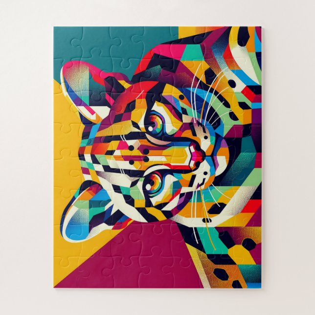 Ocelot 50 pièces Puzzle pour enfants (Vertical)