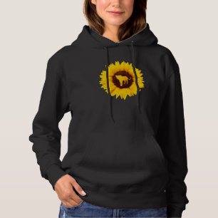 Ocelot für Frauen Wildcat Animal Sunflower Hoodie