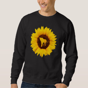 Ocelot für Frauen Wildcat Animal Sunflower Sweatshirt