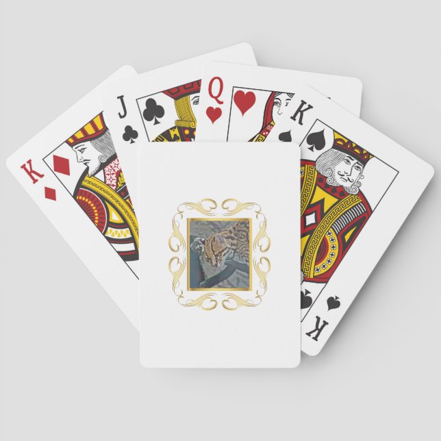 Ocelot Gerahmt Spielkarten (Rückseite)