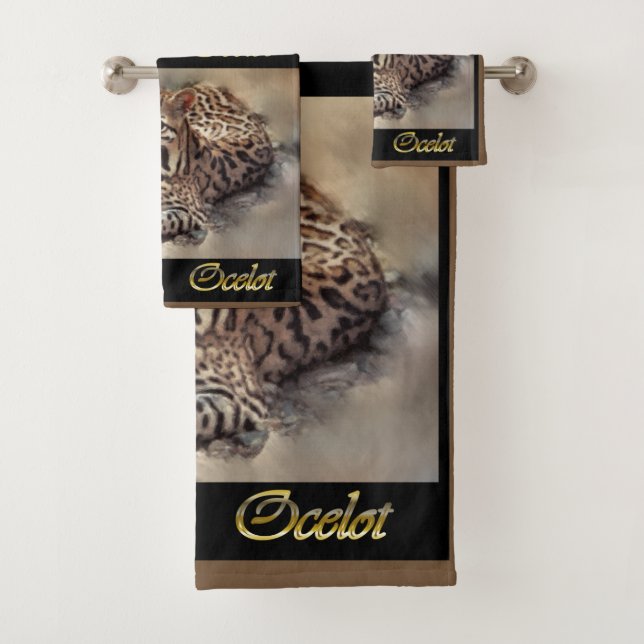 Ocelot Lovers Badhandtuch Set (Insitu)