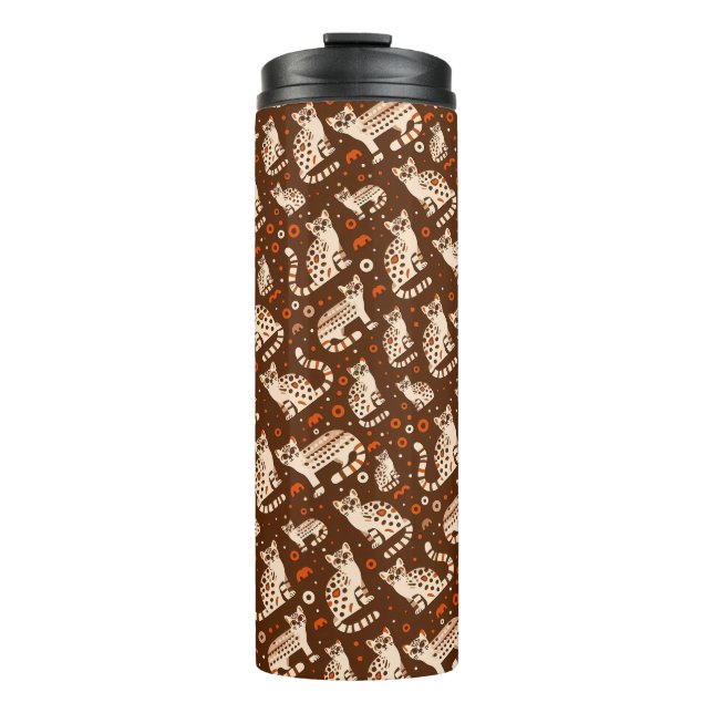 Ocelot Pattern Thermosbecher (Vorderseite)