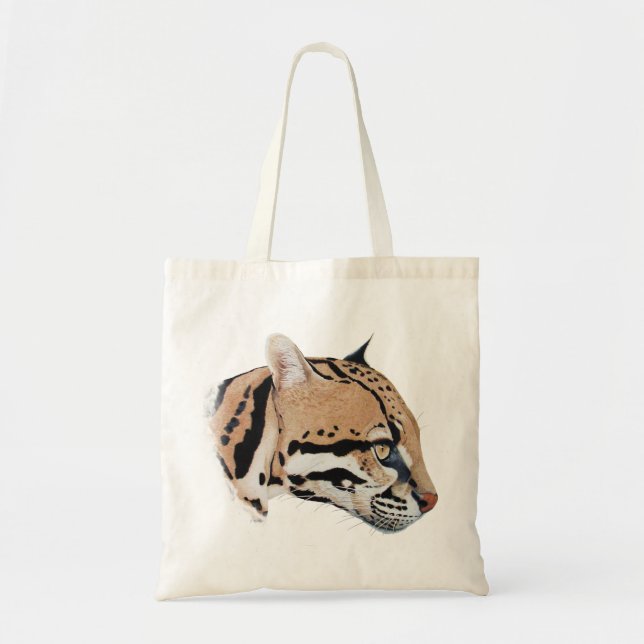 Ocelot-Porträt Tragetasche (Vorne)