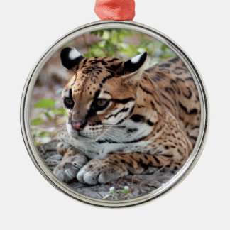 Ocelot-Weihnachtsverzierung Ornament Aus Metall