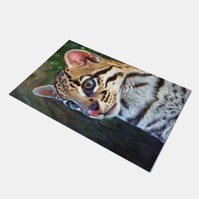 Ocelot - Wild Mini Jaguar Fußmatte (Schrägansicht)