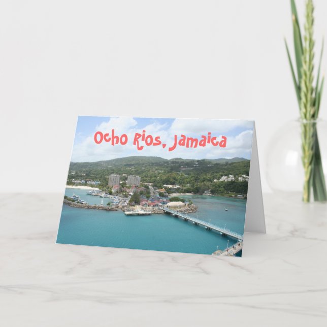 Ocho Rios, carte de voeux de la Jamaïque (Devant)