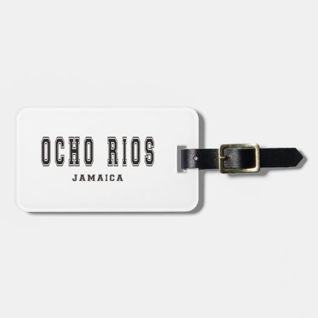 Ocho Rios Jamaika Gepäckanhänger (Vorderseite horizontal)