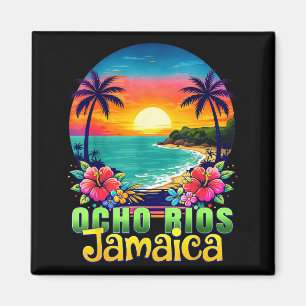 Ocho Rios Jamaika Strand tropischer Sonnenuntergan Magnet