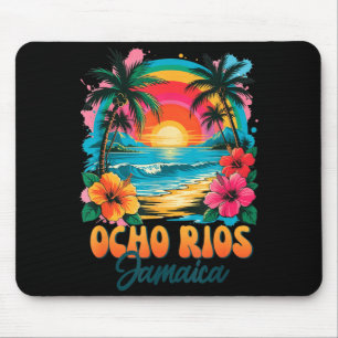 Ocho Rios Jamaika Strand Tropischer Sonnenuntergan Mousepad