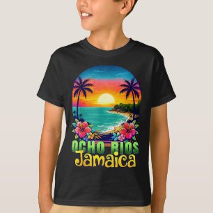 Ocho Rios Jamaika Strand tropischer Sonnenuntergan T-Shirt