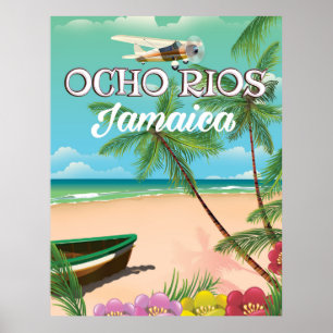 Ocho Rios Jamaïque affiche voyage