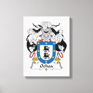 Ochoa-Familienwappen Leinwanddruck
