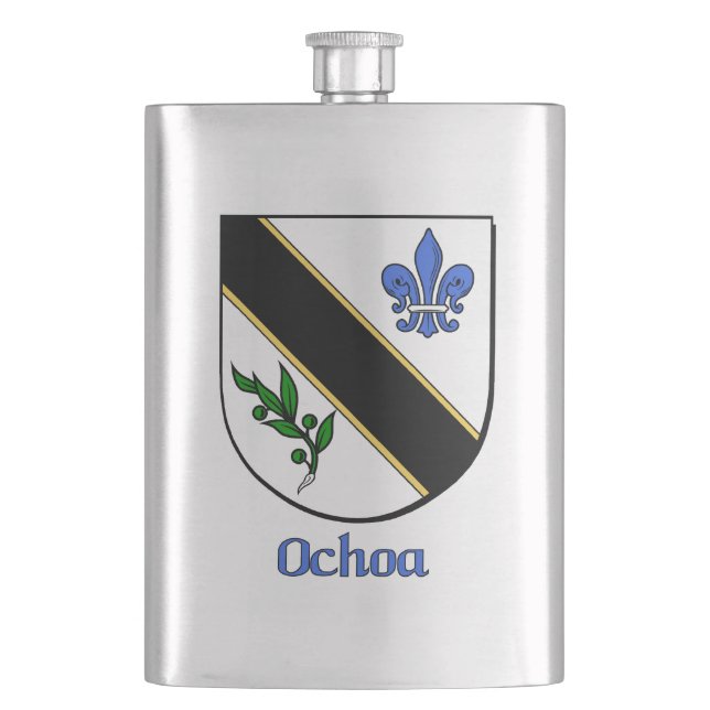 Ochoa Heraldic Shield Flachmann (Vorderseite)