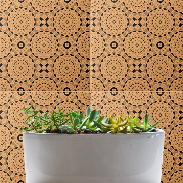 Ochre Ethnic marokkanisch Boho Chic Mosaik Muster Fliese (Von Creator hochgeladen)